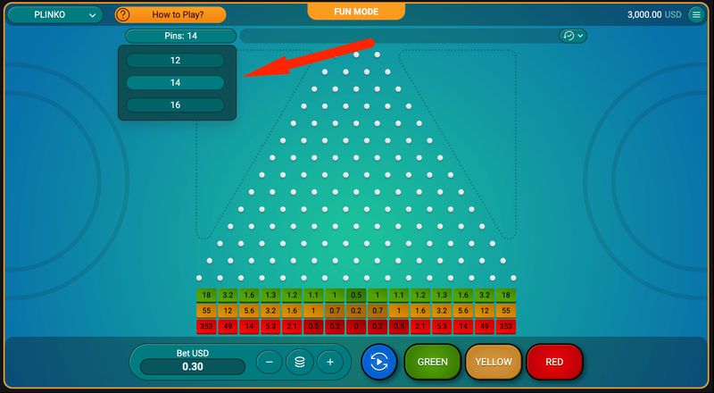 Cum se configurează Plinko?