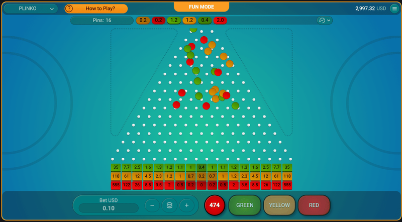 Caracteristici Plinko